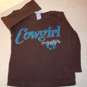 COWGIRL HARDWARE girls top 3T
